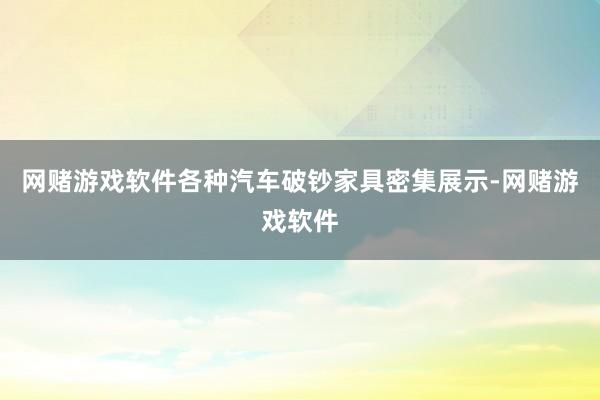 网赌游戏软件各种汽车破钞家具密集展示-网赌游戏软件