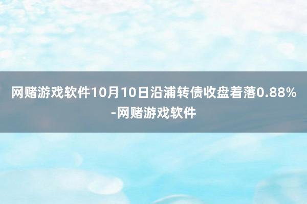 网赌游戏软件10月10日沿浦转债收盘着落0.88%-网赌游戏软件