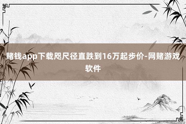 赌钱app下载咫尺径直跌到16万起步价-网赌游戏软件